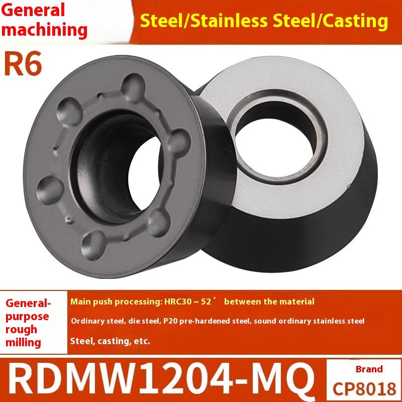 6009 CNC milling inserts RPMW carbide R5 machining center R4 milling machine R6 milling inserts RPMT round cutter grain cutting tools Shandong Denso Pricision Tools Co.,Ltd.